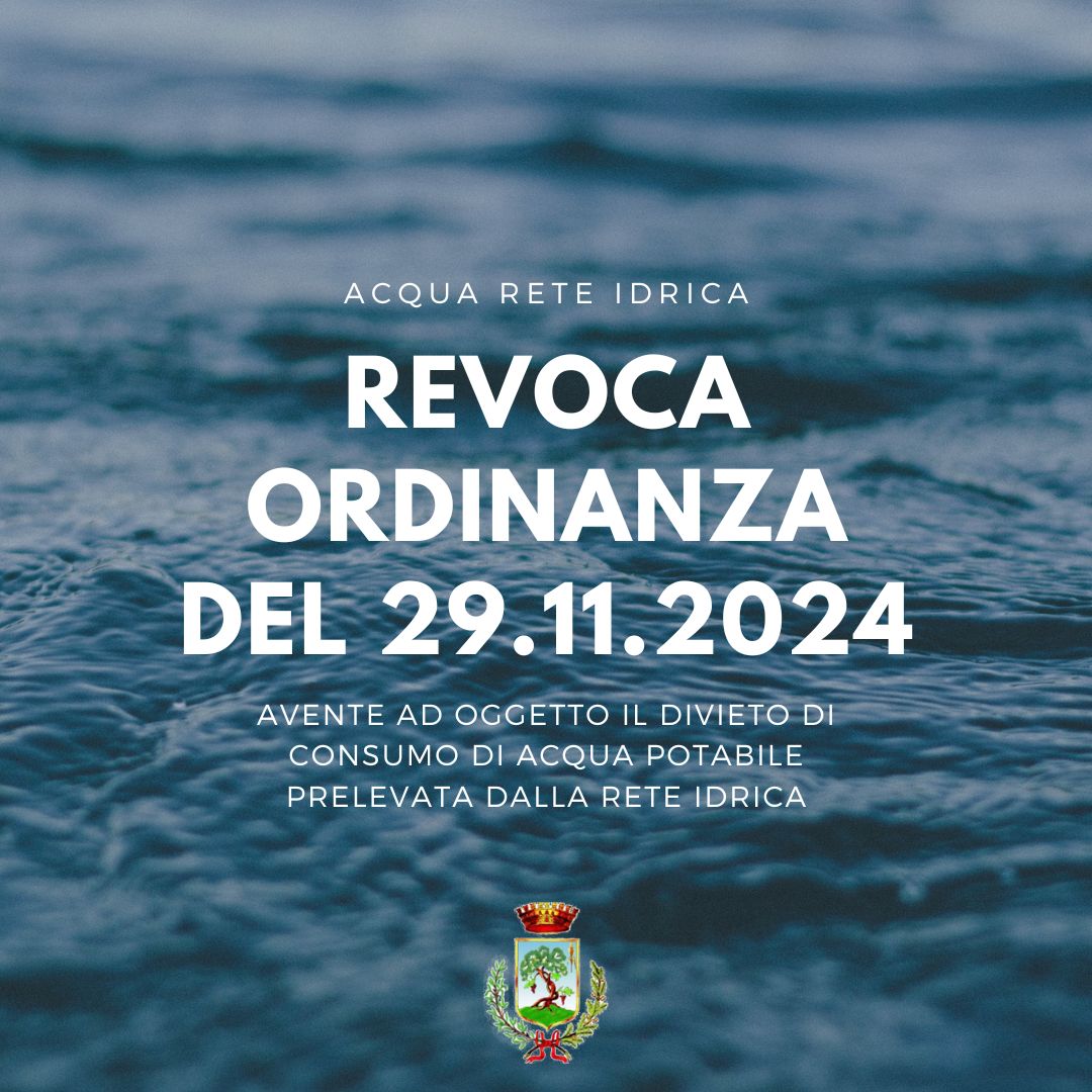 REVOCATA Ordinanza N. 37 del 29/11/2024